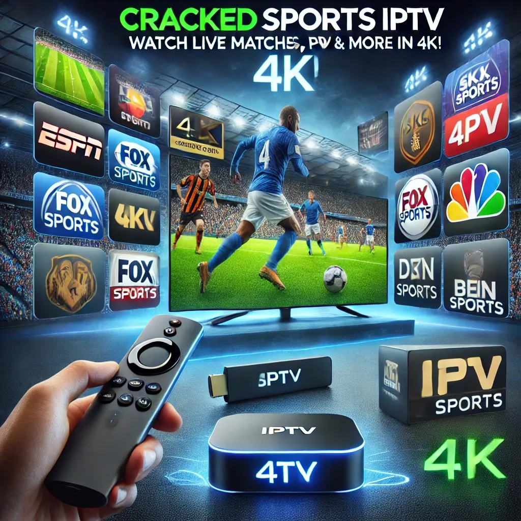 Cracked Sports IPTV streaming live football match in 4K UHD
