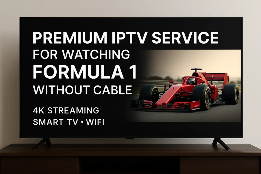 premium IPTV service for watching formula 1 without cable – 4K streaming on smart TV