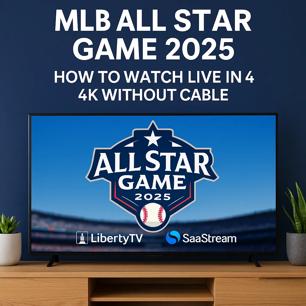 mlb all star game 2025 how to watch live in 4K using LibertyTV and SaaStream IPTV on smart TV