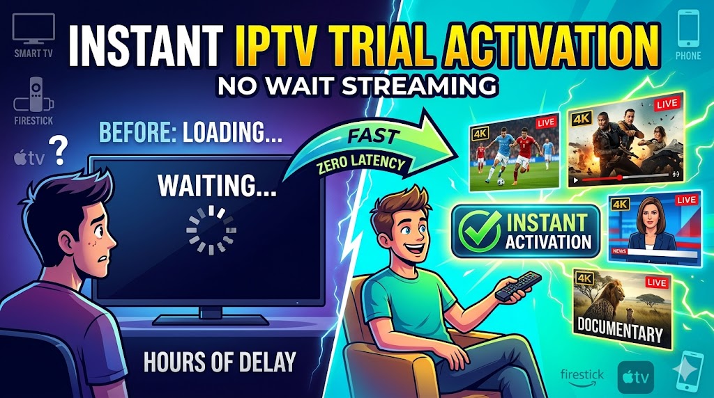instant iptv trial activation