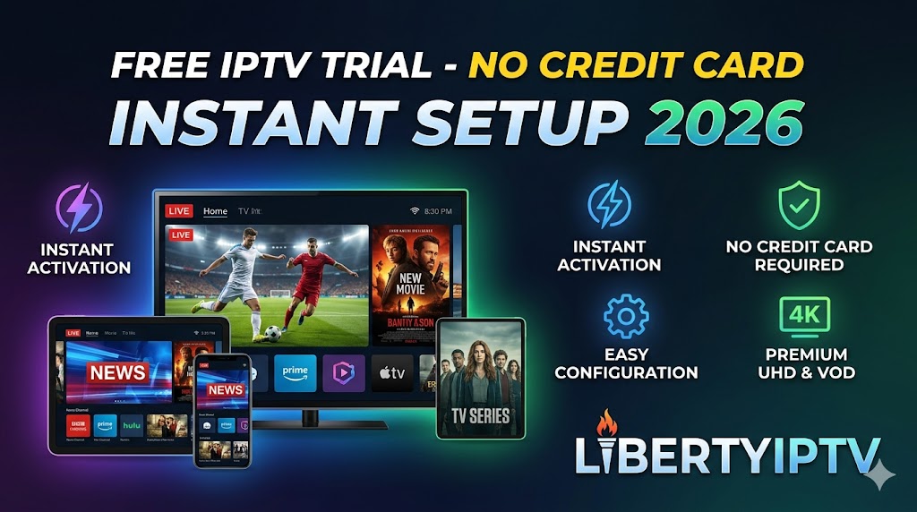 iptv trial no credit card